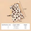 Detailed size chart for leopard print plush pet hat for dogs with weight specifications - S / Leopard Khaki