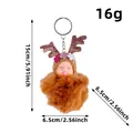 Llavero muñeco bebé reno de peluche Navidad 15cm dimensiones - Estilo W3-35 (W3-35) / Marrón