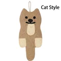 Tapis à gratter durable en sisal naturel en forme de chat pour le soin des griffes de chat - Chat