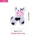 Cute cow shaped plush catnip toy for cats, soft bite-resistant molar toy, 8x7cm - Cow