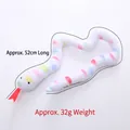 Plush rainbow spotted catnip snake toy for cat interaction and teething, 52cm long - Length Approx 52cm / Rainbow Spotted Snake