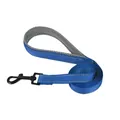 Detailed view of blue reflective pet leash with breathable mesh handle - S / Separate Leash / Blue
