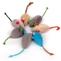 Set of 6 colorful plush mouse cat toys with natural catnip and braided rope tails - Plush Mouse (12*3cm) / Random Color
