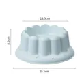 Heller blauer erhöhter kippsicherer Napf für Katzen und Hunde, 20,5 cm Basis - Kunststoff Einzelnapf / Grün