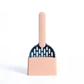Premium pink and navy blue cat litter scoop cleaning set with minimalist storage base - Shovel with Base / Indigo + Pink