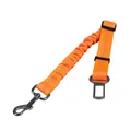 Oranger reflektierender elastischer Hunde-Sicherheitsgurt fürs Auto - Elastischer Stil (2.5*45-74cm) / Orange