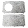 Set of two soft gray plush replacement fabric pads for window mounted cat hammock - Double Layer Replacement Mat / 58*30CM