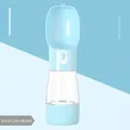 Tragbare Haustier-Wasserflasche für Hunde, Eissee-Blau, einfarbige Ausführung - Einfarbig / Wasser 258ml + Futter 200ml / Eissee Blau