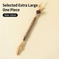 Juguete para gatos de madera de matatabi natural con rafia, palo de 22 cm para morder - Palo Molar de Limpieza Dental para Gatos / Tamaño Grande Pack de 1 (22cm)