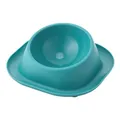 Bol ergonomique bleu sarcelle anti-débordement pour chats et chiens, facile à nettoyer - Bol unique / 22.5*22.5*8.8 / Vert