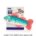 Langlebiges Katzenminze-Plüschtier in Fischform zum Beißen und Kauen für Katzen - Cyan Rosa Fisch