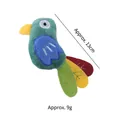 Cute colorful parrot plush cat toy with catnip, measures approximately 13cm and weighs 9g. - Parrot