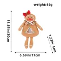 Gingerbread man plush doll Christmas ornament with long legs, measuring 30cm height - Candy Bag Female