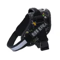 Verstellbares reflektierendes Hundegeschirr mit Patch für sicheres Gassigehen - XXS (1.5-3kg) / Graffiti Schwarz