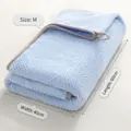 Toalla absorbente para mascotas Talla M 60x40cm Azul microfibra - M (60x40cm) / Toalla de Baño Absorbente Grande / Azul cielo
