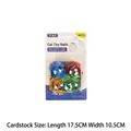 Confezione da 4 palline colorate interattive per gatti con campanello, peso 23g - Set di palline di carta stropicciata / Imballaggio su cartoncino / Colorato