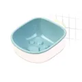 Bol suspendu bleu pour cage d'animaux avec motif patte pour petits chiens et chats - Bol Empreinte / Bleu