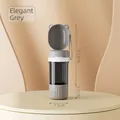 Draagbare 2-in-1 waterfles en voerdispenser voor huisdieren in elegant grijs - Beertje Waterfles Stijl / Grijs