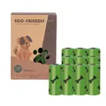 EPI biodegradable dog poop bags 10 rolls set with green bone print and eco-friendly box - 10 Rolls (150 Bags) / Green