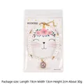Elegant pet pearl necklace with a pink gemstone pendant for cats and small dogs. - Pink Luster Bead Artificial Pearl Necklace / 20+5cm Extension Chain / Pink