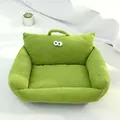 Comfortable green corduroy pet sofa bed featuring cute big eyes design for cats and dogs - Big Eye Style (Corduroy) / Size 1 (50x45cm) / Grass Green
