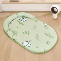Grüne Haustiermatte mit Pandadruck und verdickten Kanten für kleine und mittlere Hunde - Grün Panda / S (50cm*32cm)