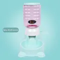 Distributeur automatique pour animaux avec base vert menthe et réservoir rose - Style Couvercle Plat / 1800ML / Vert