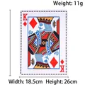 Detailed view of King of Diamonds crinkle pet toy with height 26cm and width 18.5cm - Crinkle Playing Card - K