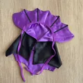 Halloween Haustier Umhang in Lila und Schwarz mit verstellbarem Band für Katzen - Violetter Fledermaus Umhang (20230307lbpf)