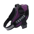 Durable reflective purple dog harness with adjustable straps and soft mesh padding - XXS (1.5-3kg) / Purple