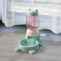 Distributeur automatique de nourriture grande capacité en vert menthe et violet avec oreilles - Style Tête de Chat / 1800ML / Vert