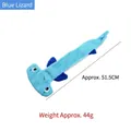 Blue corn velvet squeaky lizard dog toy, 51.5cm long, durable chew toy for large dogs - Corn Velvet Dog Toy / Blue