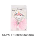 Pink lace bow pet pearl necklace with jewel pendant for cats and dogs - Pink Dreamy Rhinestone Bow Artificial Pearl Necklace / 20+5cm Extension Chain / Pink