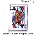 Detailed dimensions and weight specifications of the playing card pet crinkle chewing toy - Crinkle Playing Card - Q