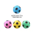Soft latex foam soccer ball cat toy for interactive play and chasing, diameter 4.5cm - Soccer Texture Style (Random Color) / Approximately 4.5cm In Diameter