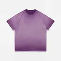 Vintage distressed purple ombre t-shirt in washed cotton for a retro streetwear look - S / Tops / Gradient Purple