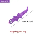 Purple lizard plush dog toy made of corn fleece, durable squeaky chew toy for pets - Corn Velvet Dog Toy / Purple