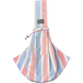 Tricolor striped pet shoulder sling bag for cats and small dogs portable carrier - Three-Color Sling Bag