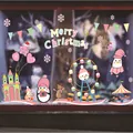 Colorful cartoon Merry Christmas static window decals for festive glass decoration - Pink Ferris Wheel (HL049)