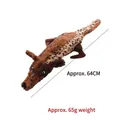 Plush wolf skin shell dog toy with spotted pattern, 64cm length - Brown Wolf (PT023) / Approx 64cm