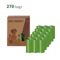 Set of 270 biodegradable dog poop bags with lavender scent 18 rolls eco-friendly pet waste bags - 18 Rolls (270 Bags) / Green
