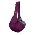 Verstellbare Haustier-Schultertasche für kleine Hunde und Katzen in lila Ausführung - Canvas Tasche (2128#) / Lila