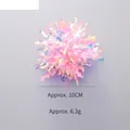 Pink iridescent crinkle paper ball cat teaser stick replacement head approx 10cm 6.3g - Pink Shiny Paper Ball