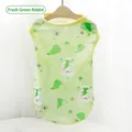 Atmungsaktive hellgrüne Mesh-Haustierweste mit süßen Hasen- und Avocado-Prints - Größe XS (Passend für 0.5-1kg) / Oberteile / Frisches Grünes Kaninchen