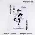 Detail view of Joker card crinkle pet toy showing 18.5x26cm dimensions and 15g weight. - Crinkle Playing Card - Joker (Black)