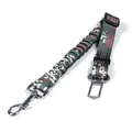 Ceinture de sécurité élastique camouflage pour animaux de compagnie avec boucle réglable - Style Élastique (2.5*45-74cm) / Camouflage Vert
