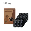 Biodegradable lavender scented dog poop bags 18 rolls 270 count with eco-friendly box - 18 Rolls (270 Bags) / Black
