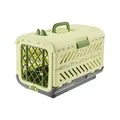 Portable green foldable pet carrier aviation box for cats and small dogs traveling - 51.5x33.5x39cm / Green (Standard Style)