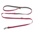 Multifunctional hands-free pink and black striped crossbody pet leash for dogs - Stripe Reflective Pink