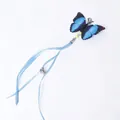 Cabezal de repuesto mariposa azul con cascabel para juguete de varita para gatos - Mariposa Azul